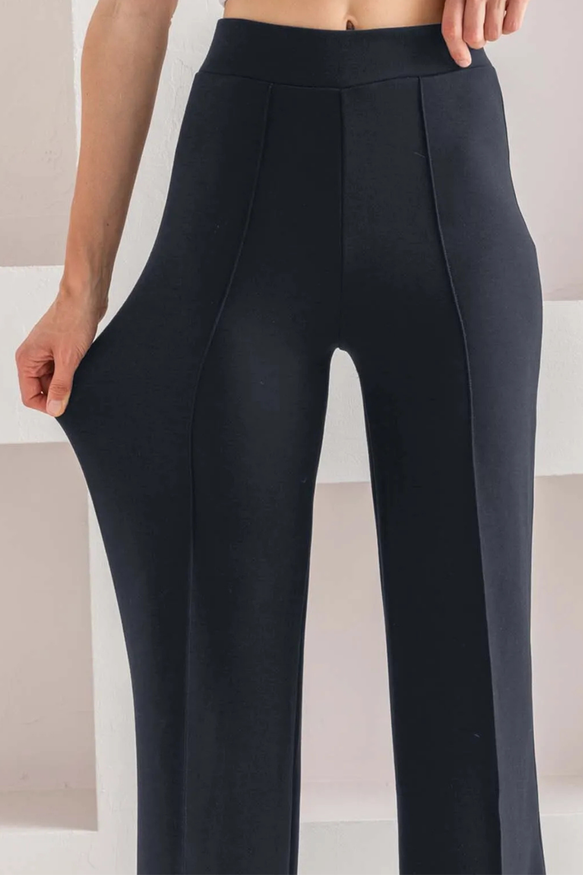 NERVÜR DİKİŞLİ MODAL PANTOLON FÜME