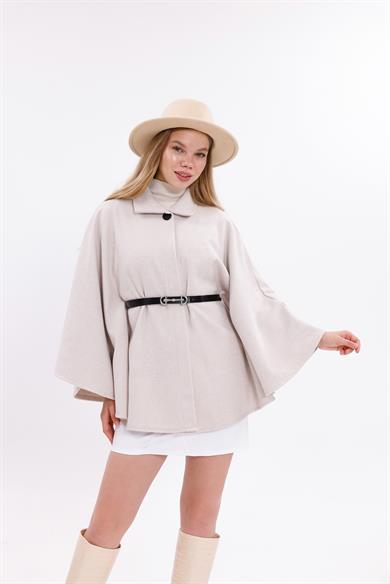 KADIN KEMERLİ KAŞE PANÇO TAŞ