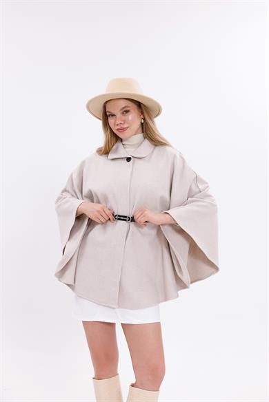 KADIN KEMERLİ KAŞE PANÇO TAŞ