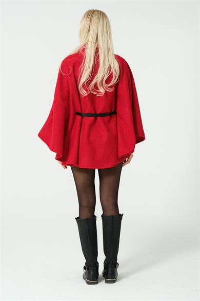 KEMER DETAYLI BUKLET PANÇO KIRMIZI