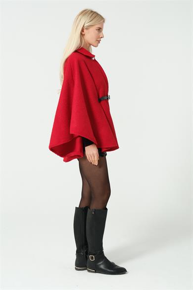 KEMER DETAYLI BUKLET PANÇO KIRMIZI