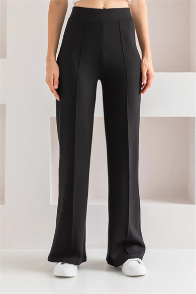 NERVÜR DİKİŞLİ MODAL PANTOLON SİYAH