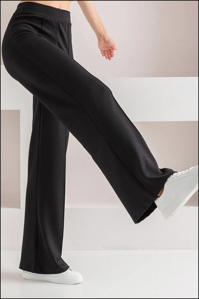 NERVÜR DİKİŞLİ MODAL PANTOLON SİYAH