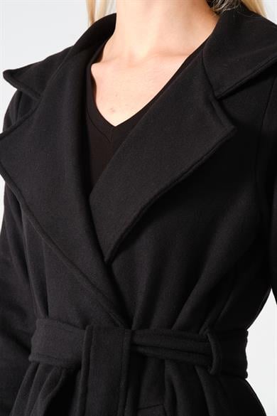 UZUN KUŞAKLI SİYAH KAŞE KABAN