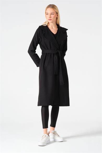 UZUN KUŞAKLI SİYAH KAŞE KABAN