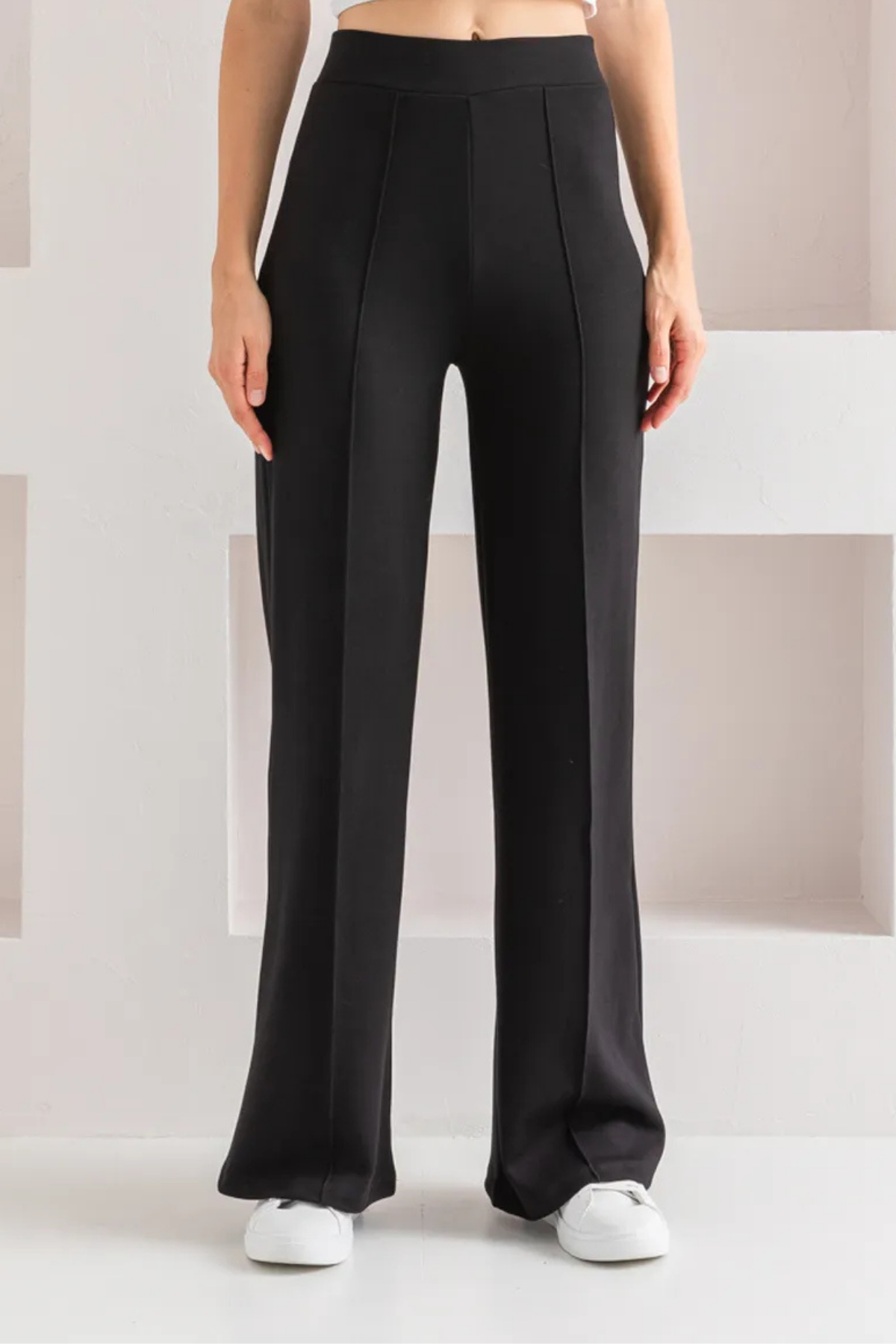 NERVÜR DİKİŞLİ MODAL PANTOLON SİYAH