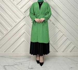 201975 L12 Ayrobin kumaş kimono benetton-yeşili
