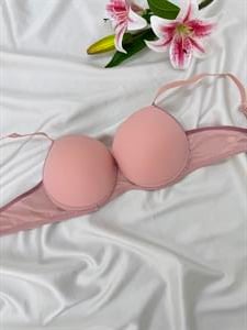 ç1317-çizgili mikro kumaş sütyen-pudra