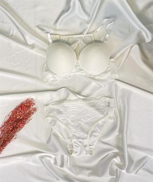 Ç5500-10 dominant lingerie set beyaz 