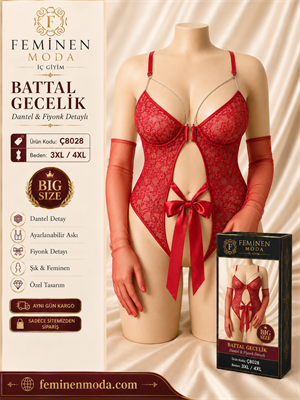 ç8028-fiyonk baglamalı bordo gecelik