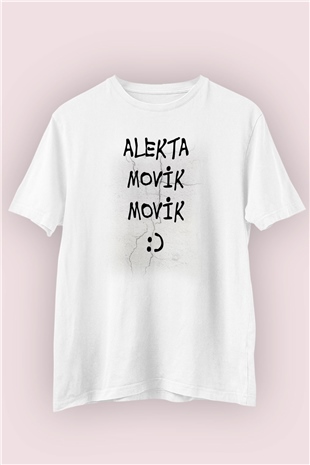 Alekta Movik Movik Temalı Baskılı Tişört
