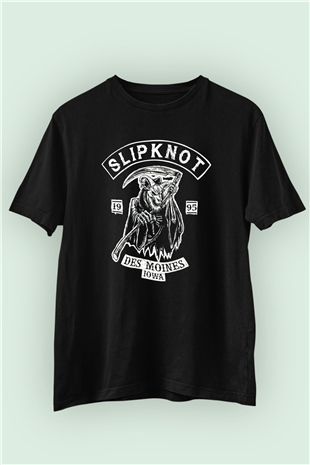 Slipknot Baskılı Unisex Siyah Tişört