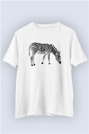 Sevimli Zebra Baskılı Tshirt