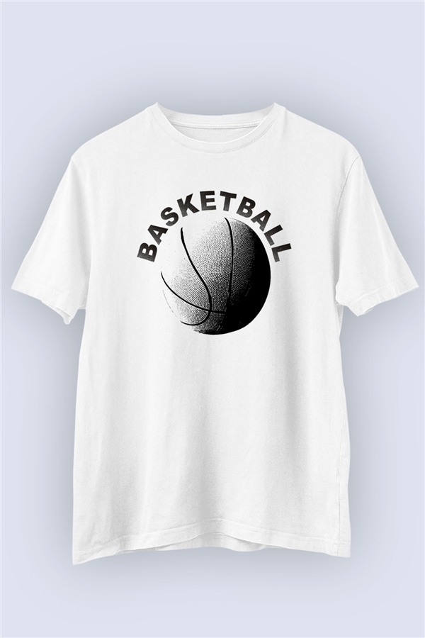 Basketbol Temalı Baskılı Tasarım Tişört
