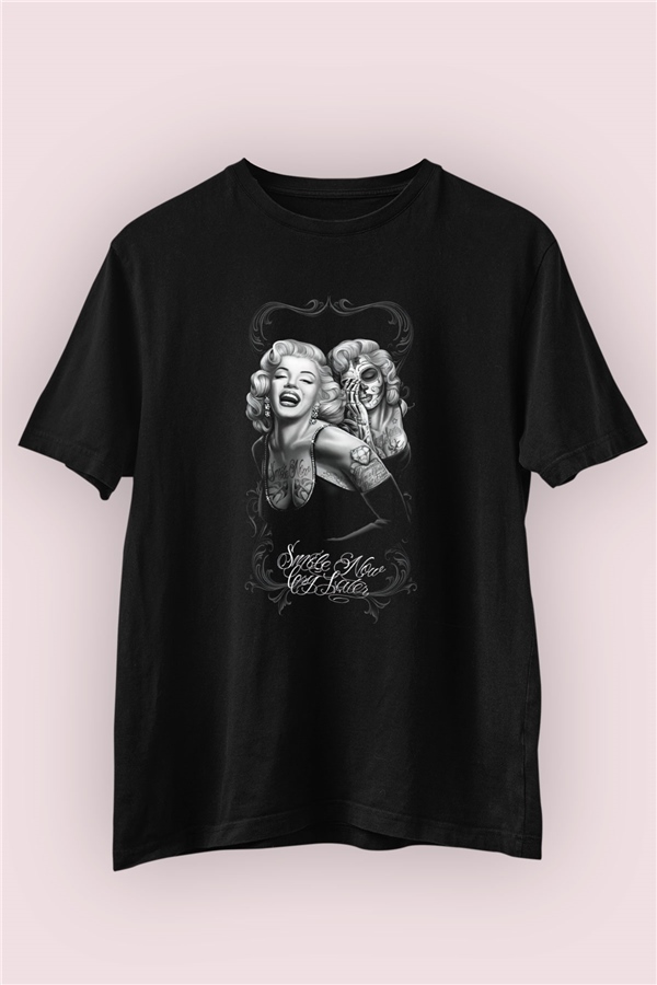 Marilyn Monroe Temalı Baskılı Tişört 