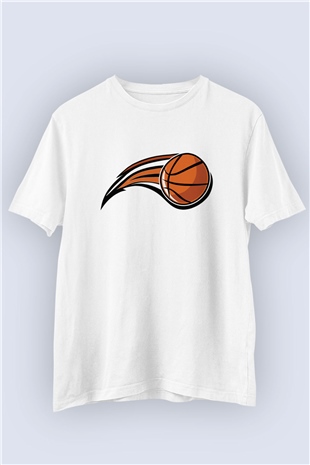Basketbol Temalı Baskılı Tişört