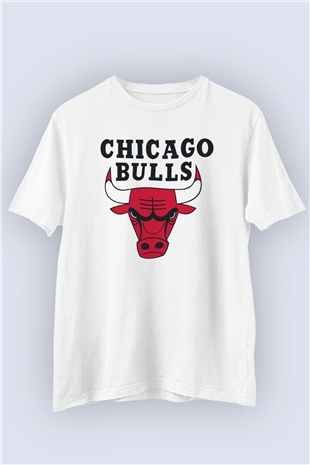 Chicago Bulls Baskılı Basketbol Temalı Tasarım Tişört