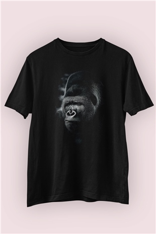 Düşünen Goril Baskılı Tişört
