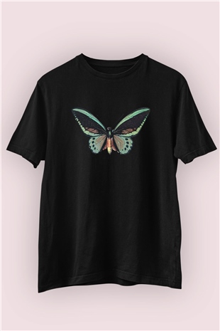 Kelebek Kanatları Baskılı Tasarım Tişört