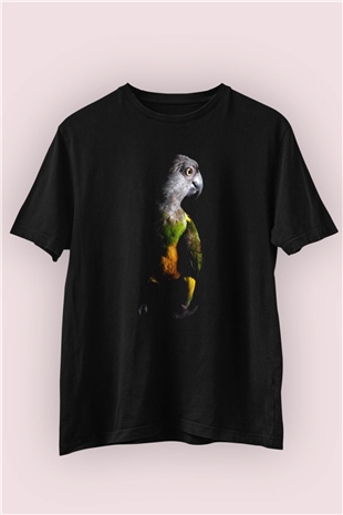 Papağan Temalı Tasarım Tişört