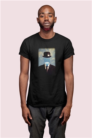 René Magritte Manipülasyon Baskılı Tişört 