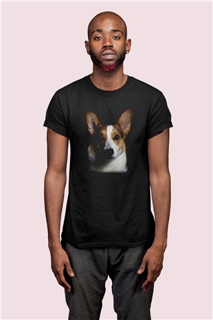 Şaşkın Köpek Baskılı Tasarım Tişört