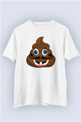 Sevgililer Günü Komik Erkek Emoji Temalı Baskılı Tişört