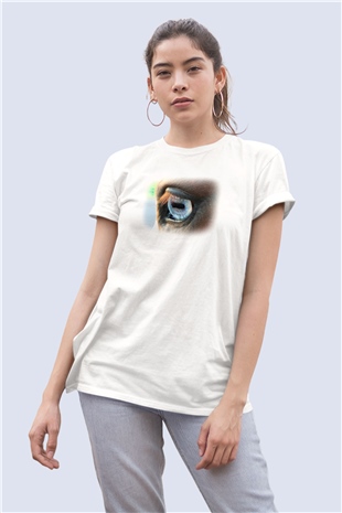 Unisex At Gözü Temalı Tasarım Tişört