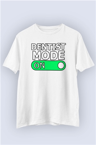 Unisex Diş Hekimi Desenli Baskı Tshirt