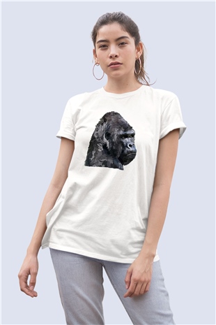 Unisex Goril Baskılı Tişört