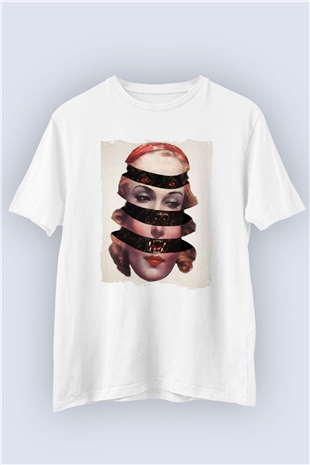 Unisex Kurt Kadın Temalı Baskılı Tişört