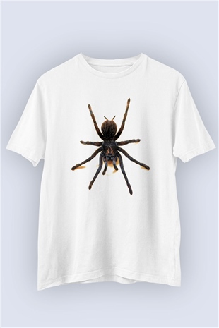 Unisex Tarantula Temalı Baskılı Tshirt