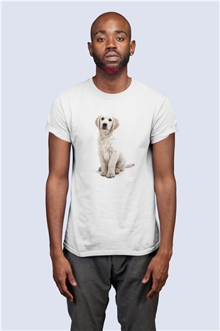 Unisex Yavru Köpek Temalı Baskılı Tişört