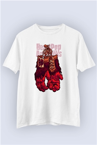 Zombie Boks Eldiveni Temalı Tasarım Tişört