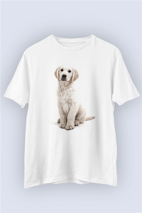 Unisex Yavru Köpek Temalı Baskılı Tişört
