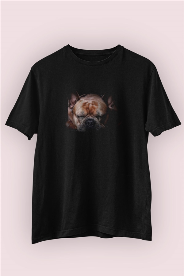 Uykucu Köpek Temalı Tasarım Tişört