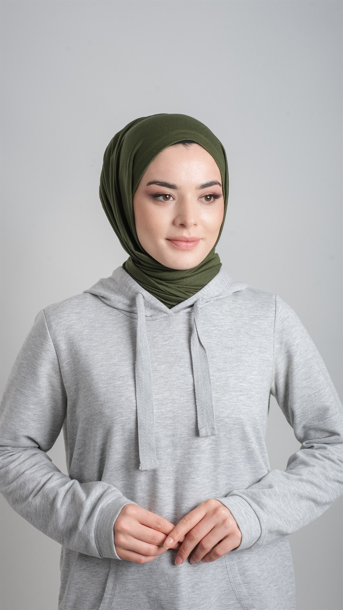 Haki Pratik Hazır Geçmeli Şal Viskon Kumaş Penye Şal 2108_09