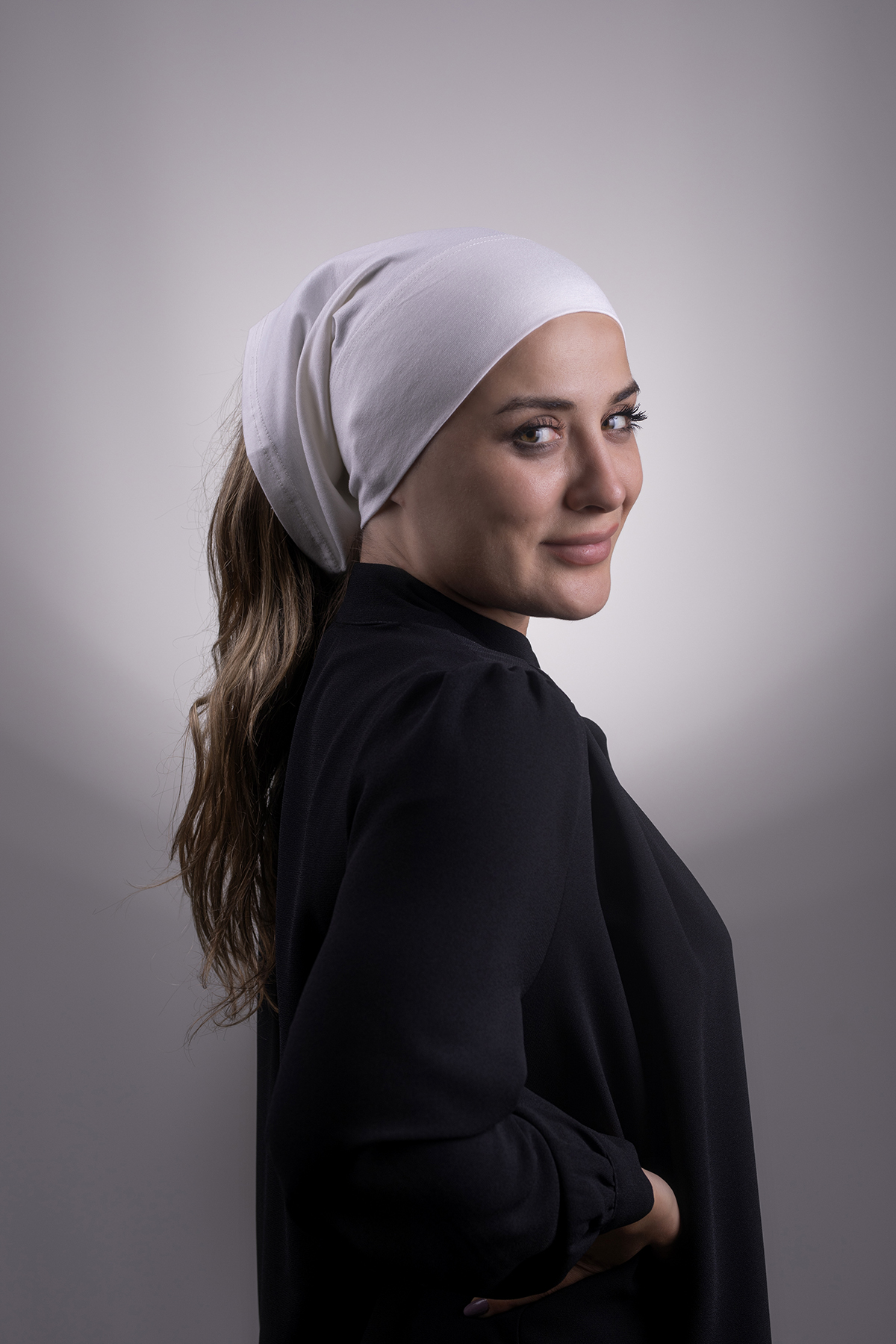 Krem Pratik Hazır Geçmeli İç Bone Viskon Kumaş Dikişsiz Boru Bone - Halven 3006