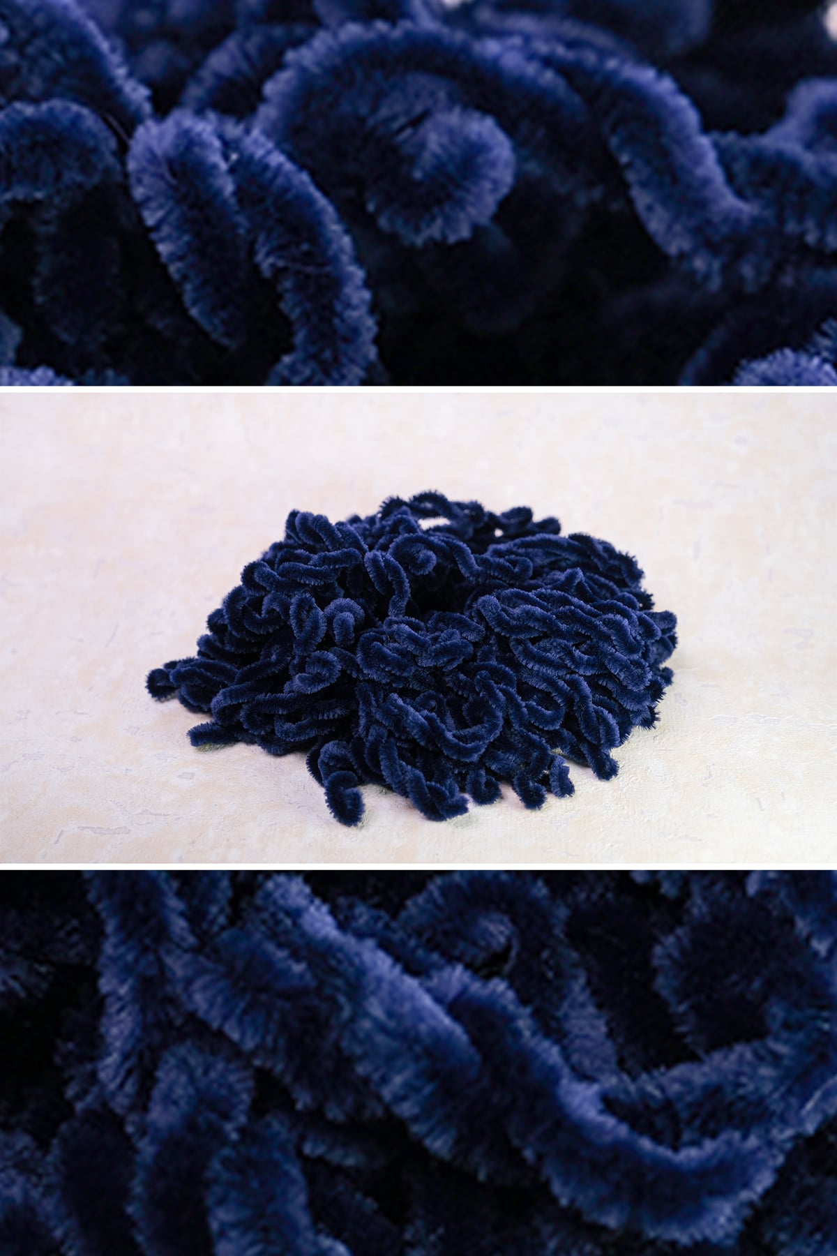 Lacivert Saç Tokası Kadife 1008_02