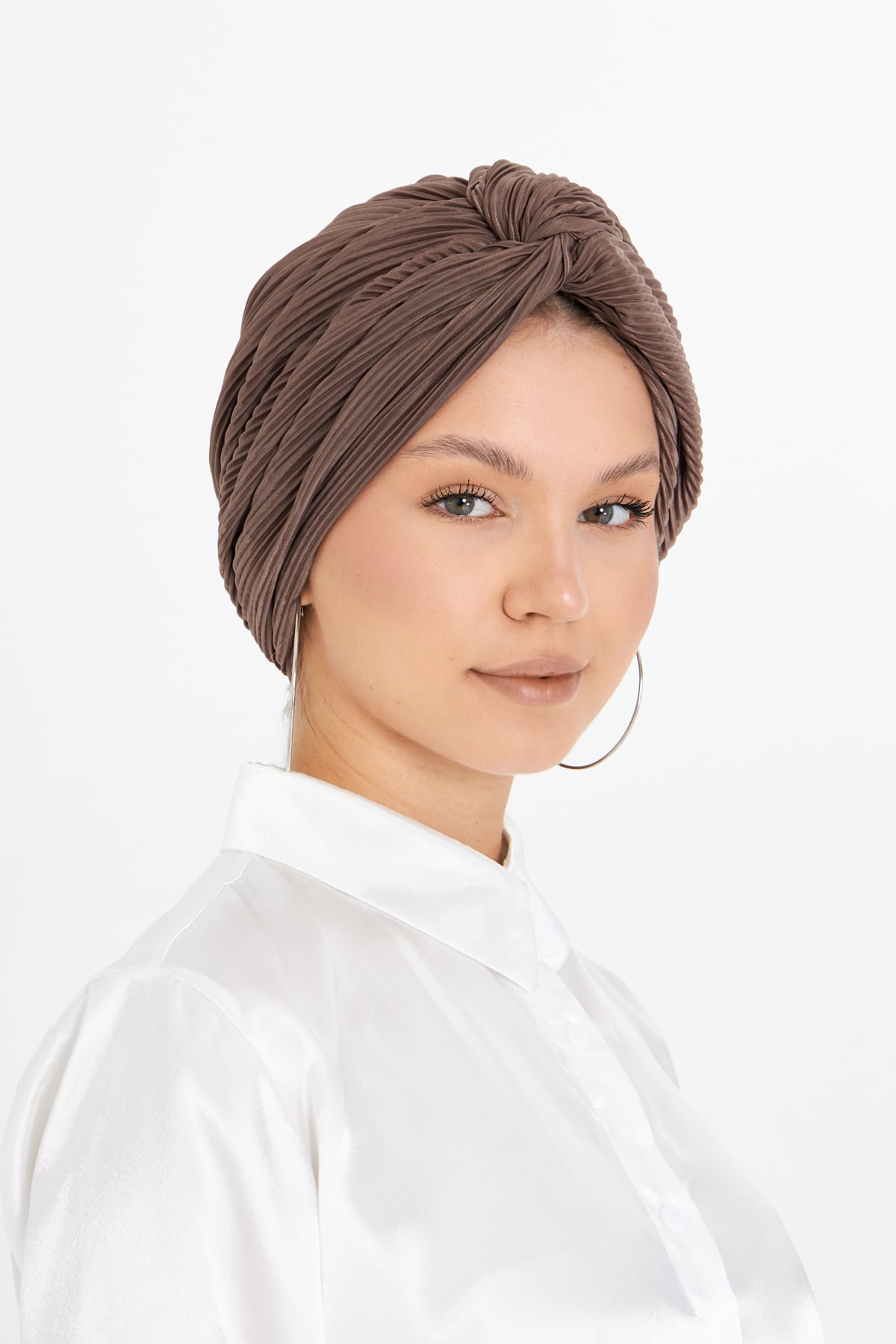 Vizon Çapraz Büzgülü Tesettür Bone Fukuro Piliseli - Hürrem Bone 2512_10