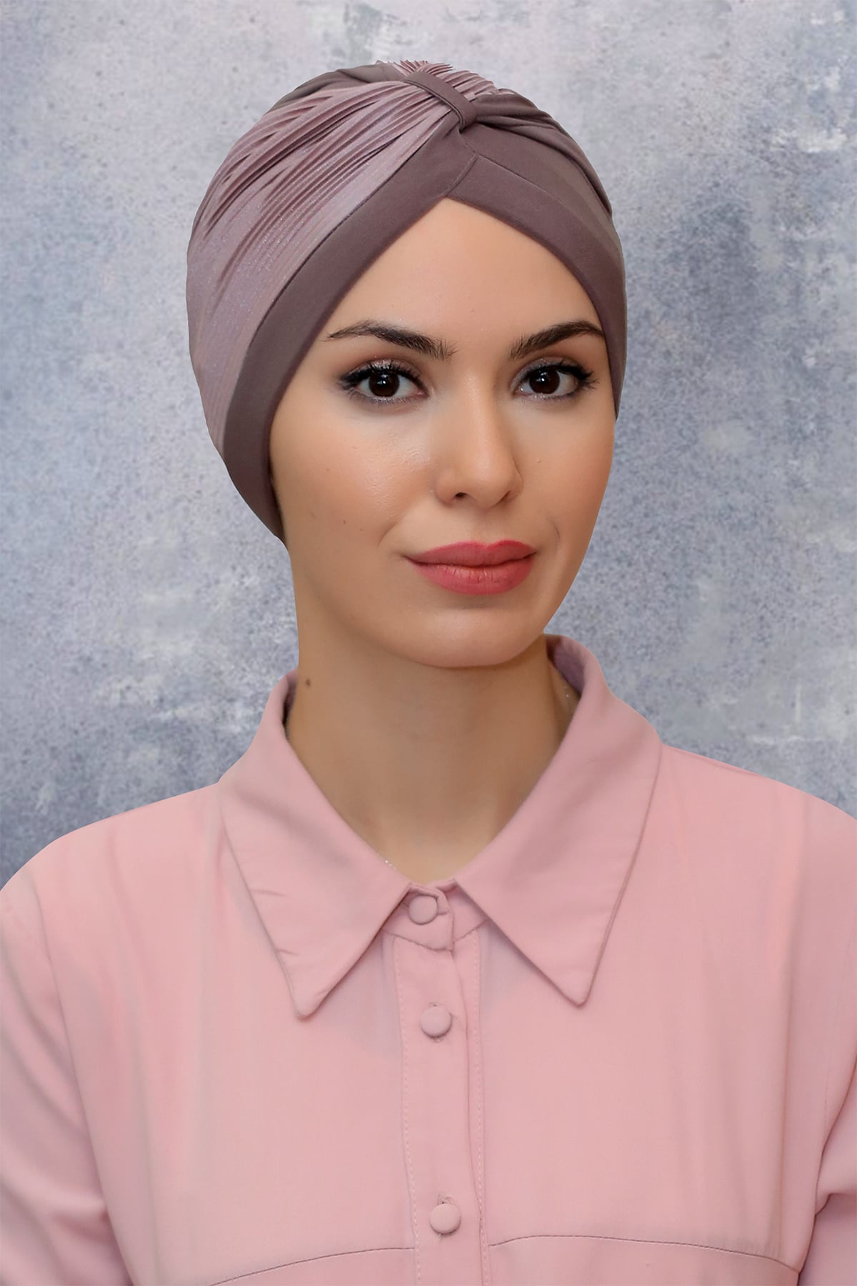 Vizon Pratik Hazır Geçmeli Tesettür Bone Fukuro Sandy Kumaş Büzgülü - Hürrem 1831