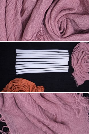 Beyaz Çift Katlı 10'lu Eşarp Süngeri Polyester - Hürrem Bone 1010O_42