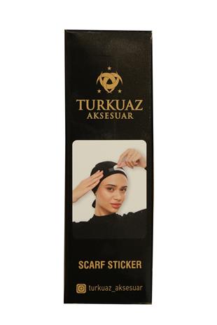 Beyaz Eşarp ve Şal Sabitleme Yapışkan Etiketi Çift Taraflı Sticker Polyester 50'li Paket - Hürrem Bone 1030_42