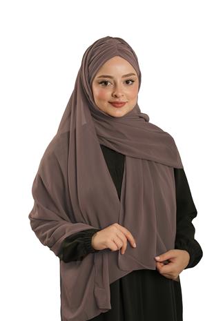 Vizon Pratik Hazır Geçmeli Bone Şal Şifon Drapeli - Hürrem Bone 2507_10