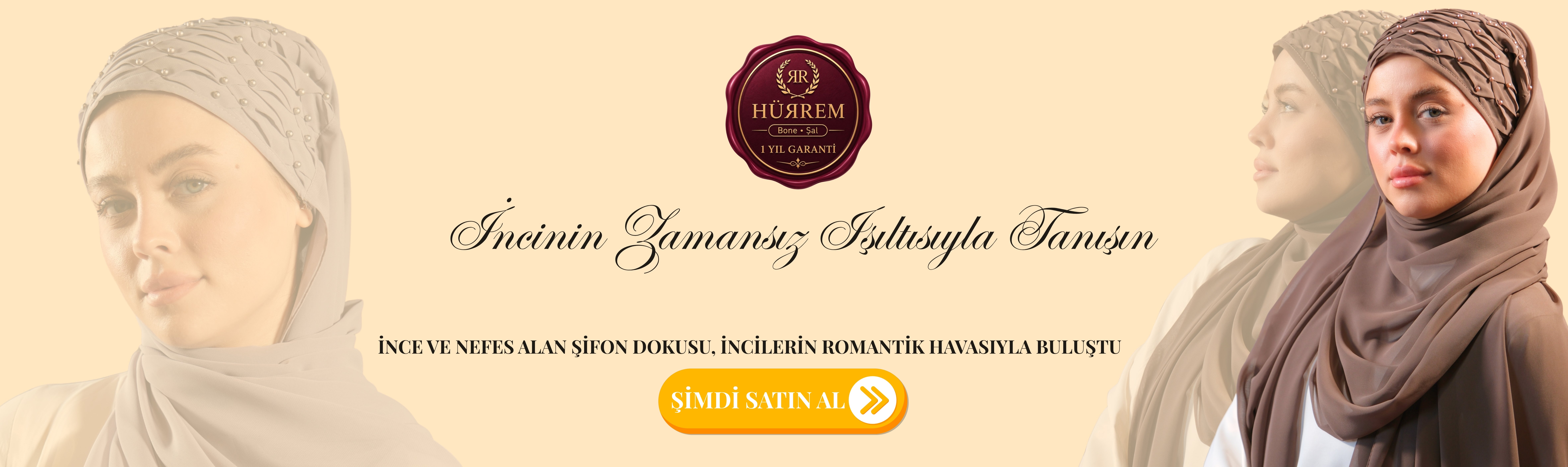 İncili Arkadan Bağlamalı Hazır Şal