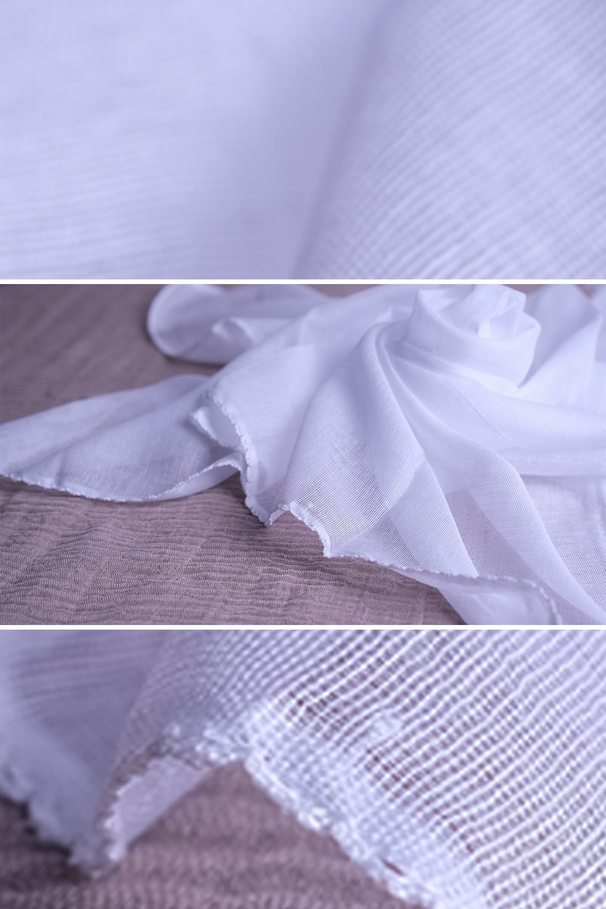 Beyaz 90x90 cm İç Tülbent Pamuklu - Hürrem 1007B_42