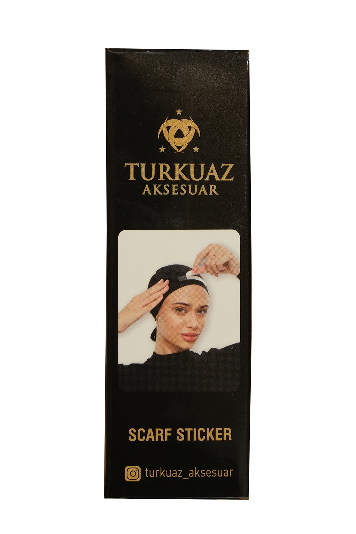 Beyaz Eşarp ve Şal Sabitleme Yapışkan Etiketi Çift Taraflı Sticker Polyester 50'li Paket - Hürrem Bone 1030_42