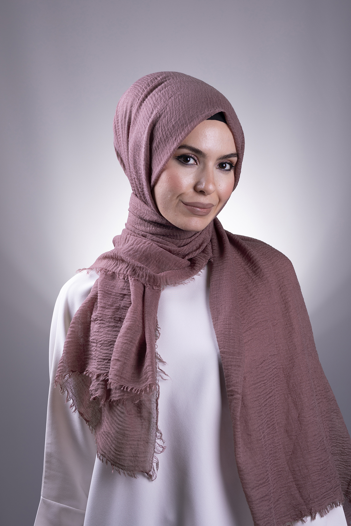 Gül Kurusu Düz Klasik Şal Bürümcük Şal - Hürrem 202104