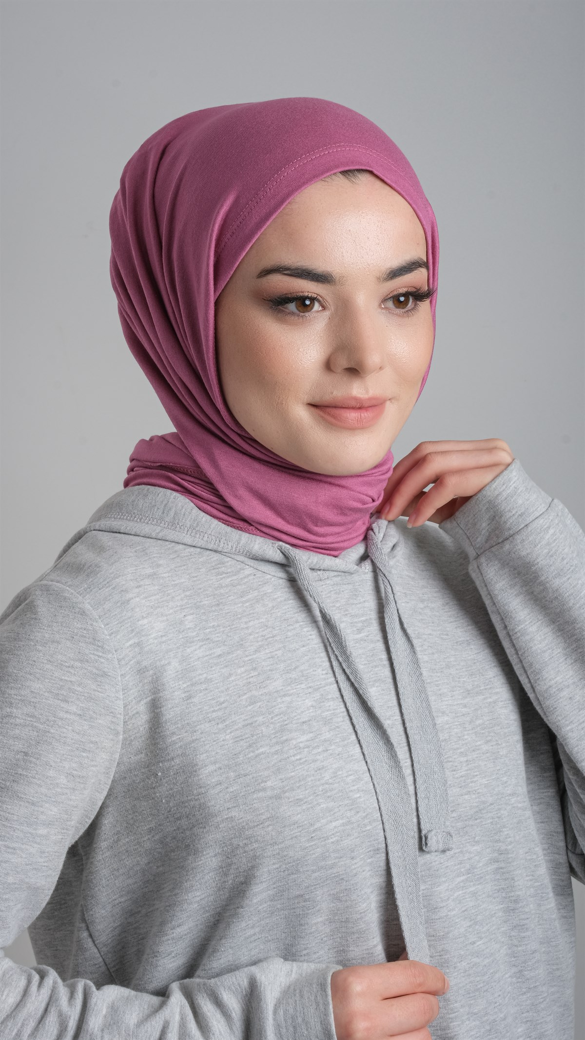Gül Kurusu Pratik Hazır Geçmeli Şal Viskon Kumaş Penye Şal 2108_18