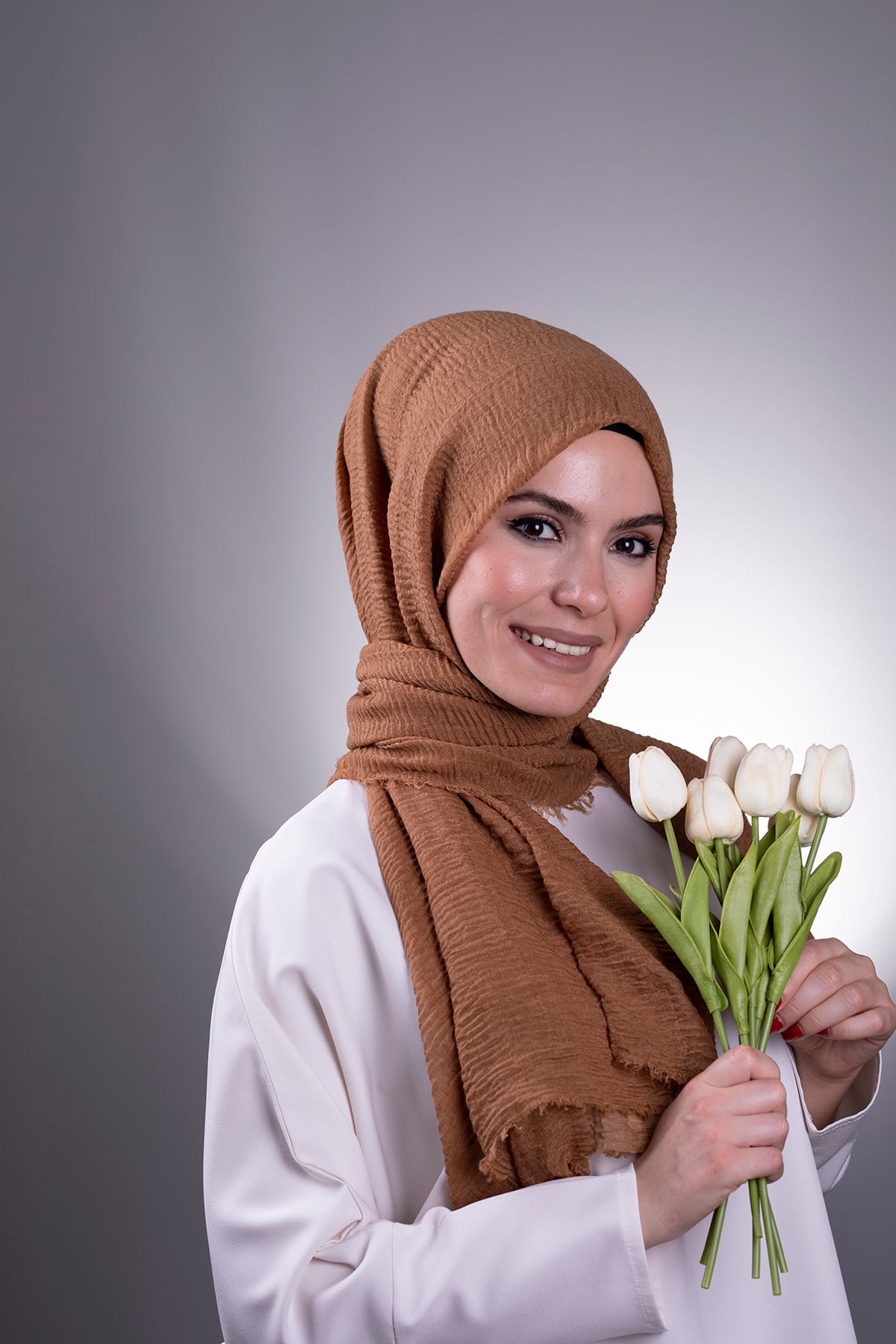 Hardal Düz Klasik Şal Bürümcük Şal - Hürrem 202104